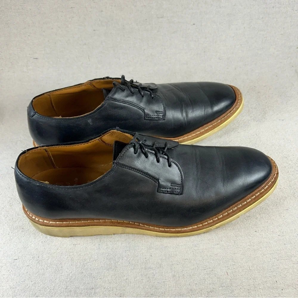Allen Edmonds Men’s 12 Navy Blue ‘Cove Drive’ Plain-Toe Oxfords